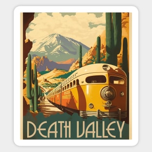 Death Valley National Park Vintage Travel Art Poster Sticker